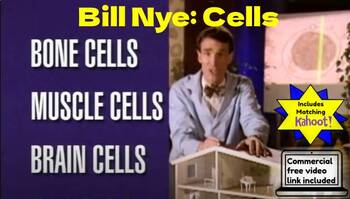 Preview of Bill Nye: Cells with commercial free video and Kahoot!