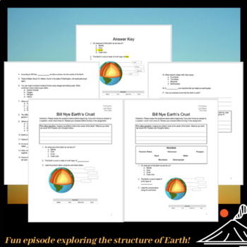 Bill Nye Earth s Crust: Differentiated Video Worksheet TpT