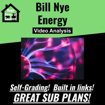 Preview of Bill Nye - Energy Google Form (GOOD SUB PLAN or DISTANCE ED)