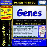 Video Guide, Quiz for Bill Nye – Genes * PRINTING Google Doc™/pdf