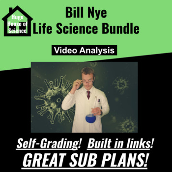 Preview of Bill Nye Life Science Google Form Bundle