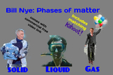 Bill Nye: Phases of matter, worksheet with differentiated 