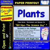 Video Guide, Quiz for Bill Nye – Plants * PRINTING Google 