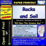 Video Guide, Quiz for Bill Nye – Rocks and Soil * PRINTING