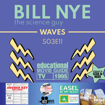 Preview of Bill Nye | S03E11 - Waves Video Guide Worksheet |  Frequency | Amplitude