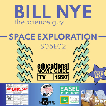 Preview of Bill Nye | S05E02 - Space Exploration Video Guide Worksheet | Orbit | Rockets