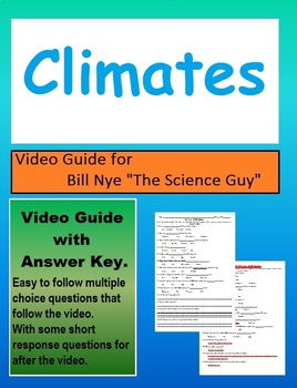 Preview of Bill Nye: S3E10 Climates video follow along          (with answer key)