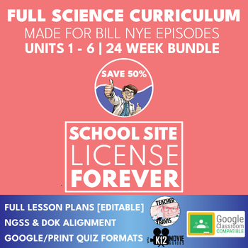 Preview of Bill Nye Science Curriculum | School Site License | COMPLETE BUNDLE | 6 Months