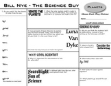 Bill Nye - Space Bundle - 4 Episodes: Planets, Sun, Gravit