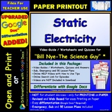 Video Guide and Quiz for Bill Nye Static Electricity - PRI
