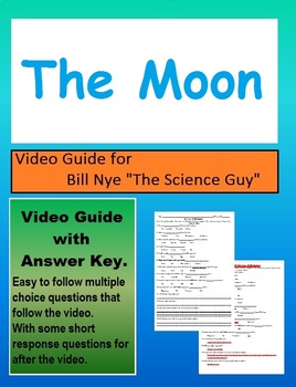 Preview of Bill Nye: S1E11 The Moon video follow a long sheet  (with answer key)