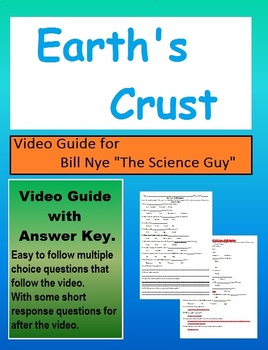 Preview of Bill Nye:S1E2 The Earth's Crust Plate tectonics video sheet (with answer key)