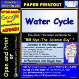 Video Guide, Quiz for Bill Nye – Water Cycle * PRINTING Go