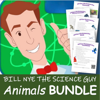 Preview of Bill Nye the Science Guy ANIMALS Bundle | 11 Movie Worksheets