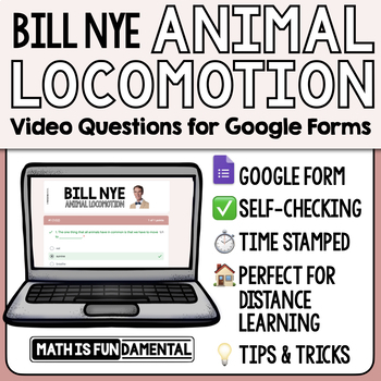 Preview of Bill Nye the Science Guy Animal Locomotion Google Forms Video Questions