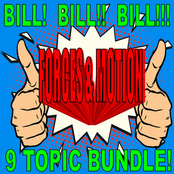 Preview of Bill Nye the Science Guy : FORCES & MOTION Bundle (9 video worksheets / Sub)