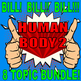 Bill Nye the Science Guy : HUMAN BODY BUNDLE #2 (8 sheets 