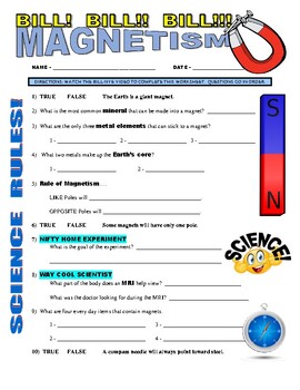 Bill Nye the Science Guy : MAGNETISM (physical science / magnet video