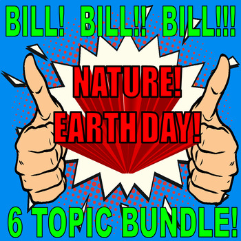 Preview of Bill Nye the Science Guy : NATURE / EARTH DAY (6 video sheet bundle / Ecology)