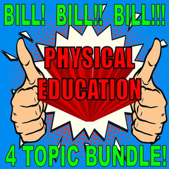Preview of Bill Nye the Science Guy : PHYSICAL EDUCATION / HEALTH BUNDLE (Sub Plans)