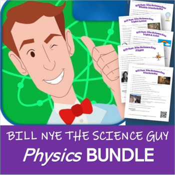 Preview of Bill Nye the Science Guy: Physics BUNDLE | 23 Video Worksheets