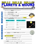 Bill Nye the Science Guy : PLANETS AND MOONS (space / planets video worksheet)