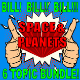 Bill Nye the Science Guy SPACE & PLANETS (6 video workshee