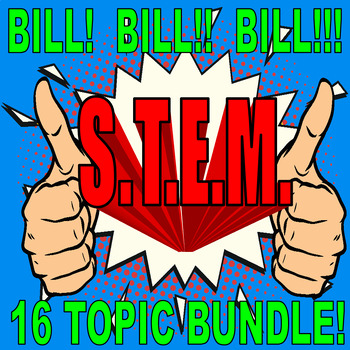 Preview of Bill Nye the Science Guy : STEM Bundle (Science & Math 16 video sheets / sub)