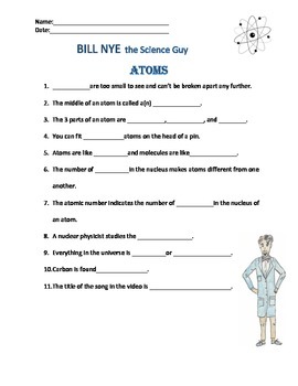 Bill Nye 30 Video worksheets Bundle Package! by Simple Science | TpT