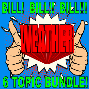 Preview of Bill Nye the Science Guy : WEATHER & EARTH SCIENCE Bundle (6 video sheets / Sub)