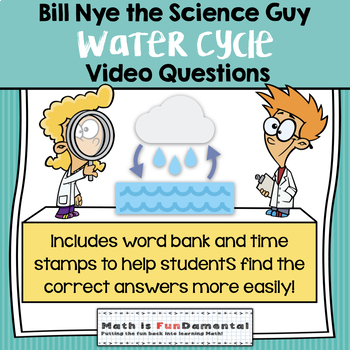 Preview of Bill Nye the Science Guy | Water Cycle | Printable & Digital Video Questions