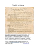 Bill Of Rights Scavenger Hunt
