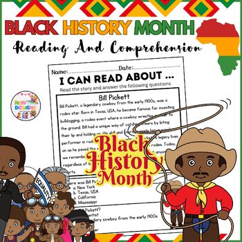 Preview of Bill Pickett / Reading and Comprehension / Black History Month