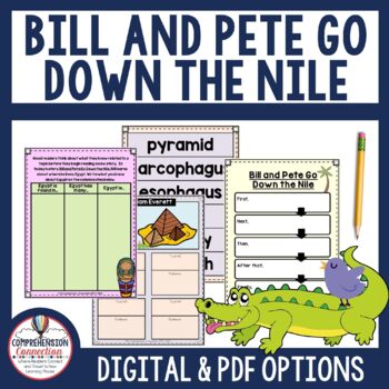 Preview of Bill and Pete Go Down the Nile by Tomie DePaola Activities in Digital and PDF