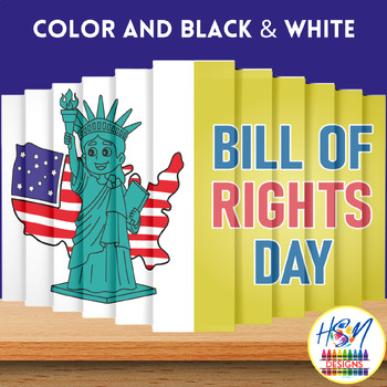Preview of Bill of Right Day Activity craft Bulletin Board Coloring Agamograph
