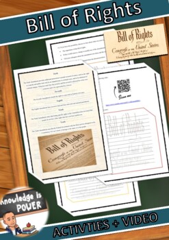 Preview of Bill of Rights Activities + Video | Bill of Rights | Print or Digital Version