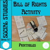 Bill of Rights Activity-Display the Amendments: 5th Grade 