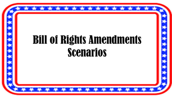 Preview of Bill of Rights Amendments Scenarios