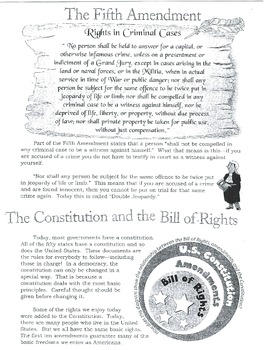 bill of rights assignment 8th grade