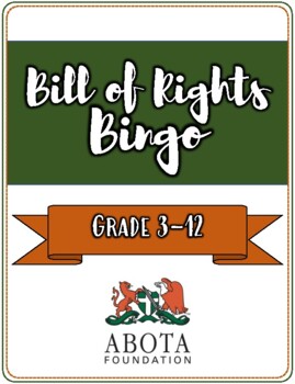 Preview of Bill of Rights BINGO Game