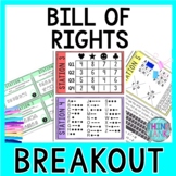 Bill of Rights Breakout Activity - Task Cards Puzzle Chall
