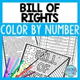 Bill of Rights Color by Number, Reading Passage and Text M