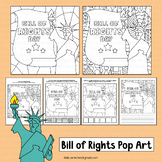 Bill of Rights Coloring Pages Pop Art Activities US Consti