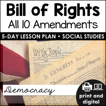 Preview of Bill of Rights | Democracy | Social Studies for Google Classroom™