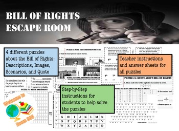 Bill Of Rights Escape Room By Welcome To Room 805 Tpt