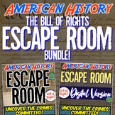 Bill of Rights Escape Room Bundle | Traditional + Distance