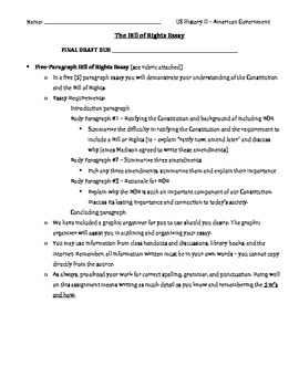 bill of rights short essay