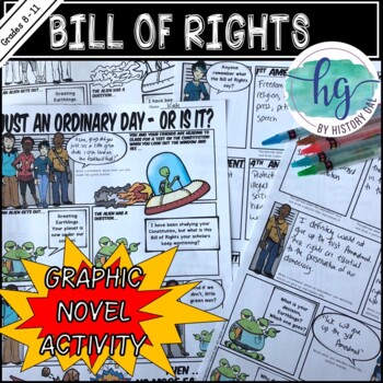 Preview of Bill of Rights Graphic Novel Activity