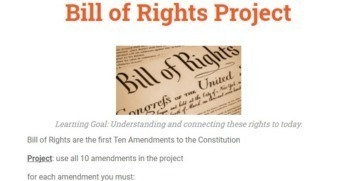 Preview of Bill of Rights Group Project 