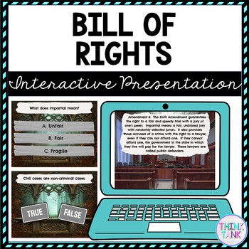 Preview of Bill of Rights Interactive Google Slides™ Presentation | Distance Learning
